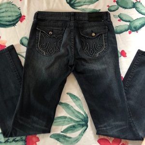 Mek denim jeans size 30, length 34”w/ gems